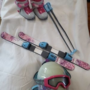American Girl Ski Set